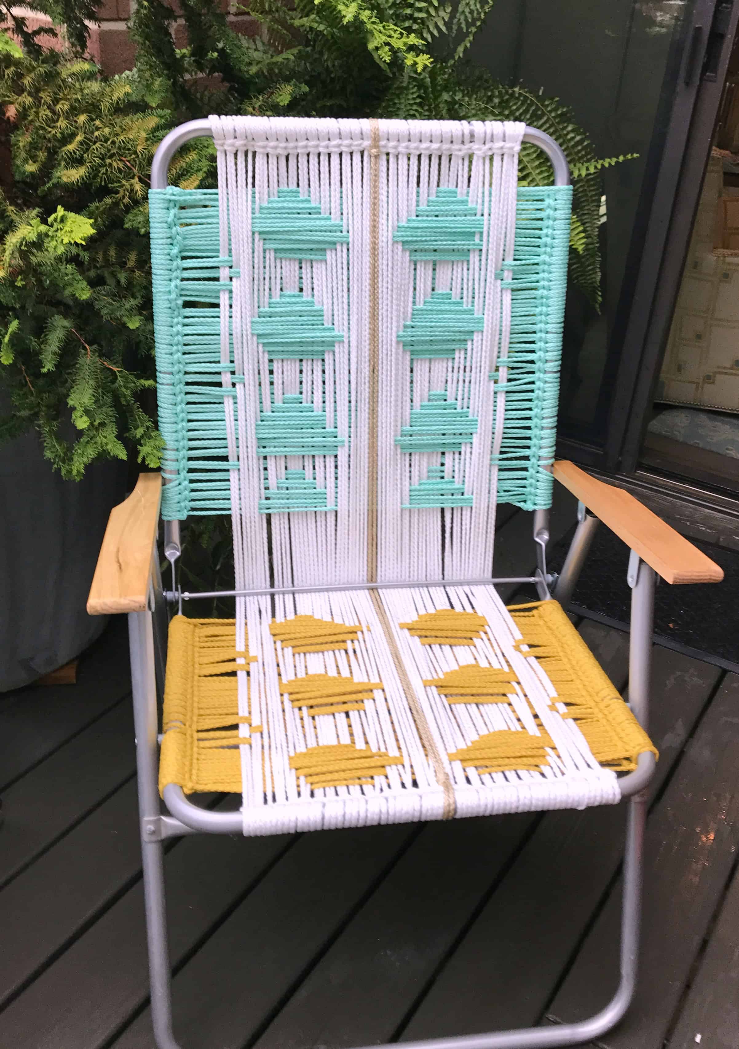 Macrame Lawn Chair Tutorial My French Twist