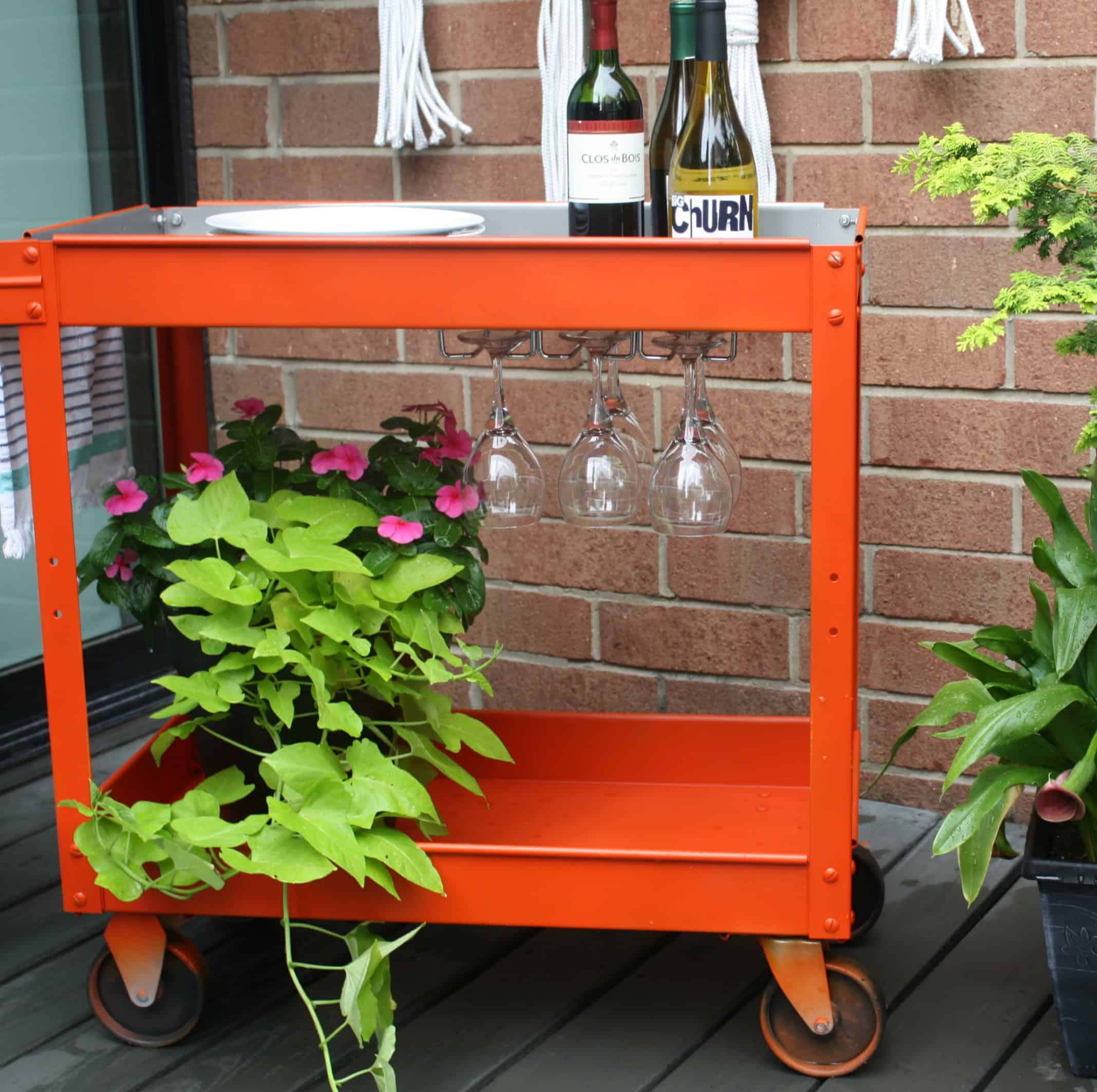 upcycled bar cart - myfrenchtwist.com