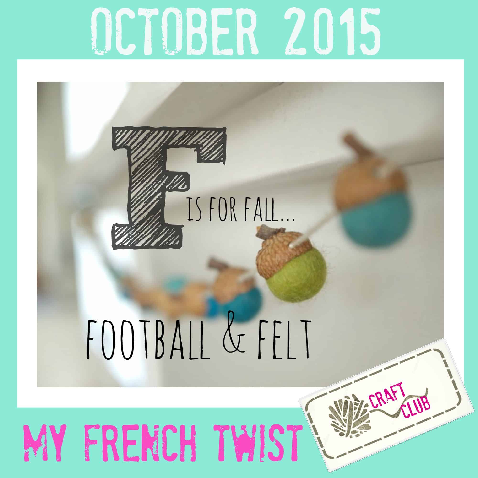 October craft challeng with My French Twist