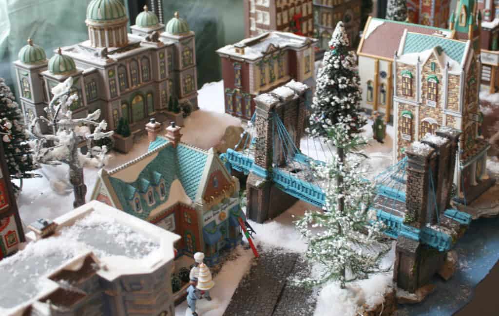 christmas village with myfrenchtwist.com