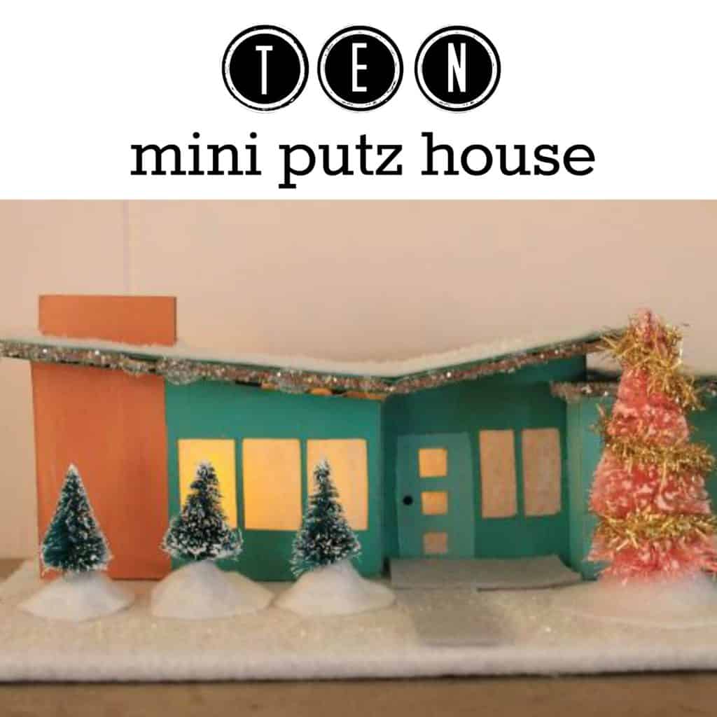 midcentury putz house - myfrenchtwist.com