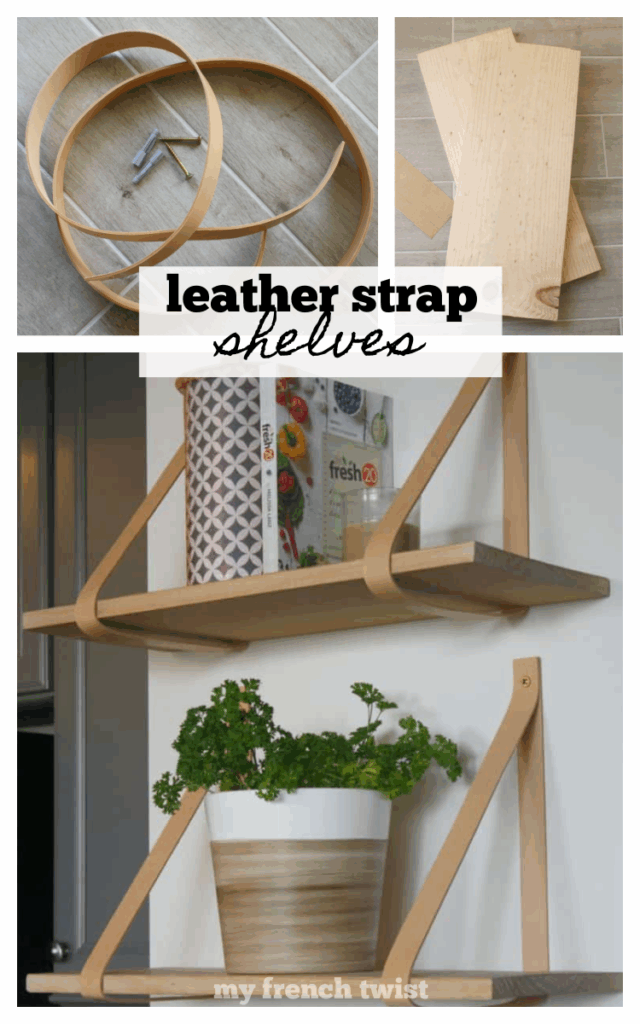 leather strap shelves