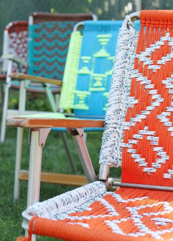 macrame lawn chair - myfrenchtwist.com