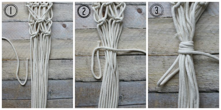 easy tutorial for basic macrame knots - My French Twist