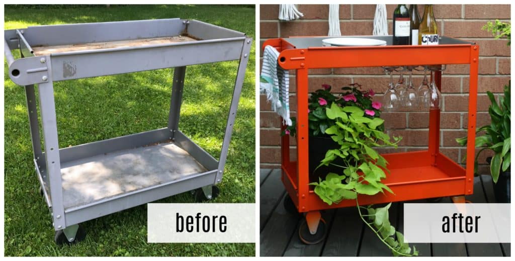 upcycled bar cart - myfrenchtwist.com
