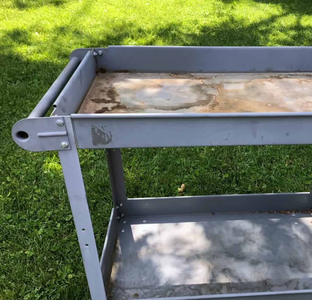 upcycled wine cart