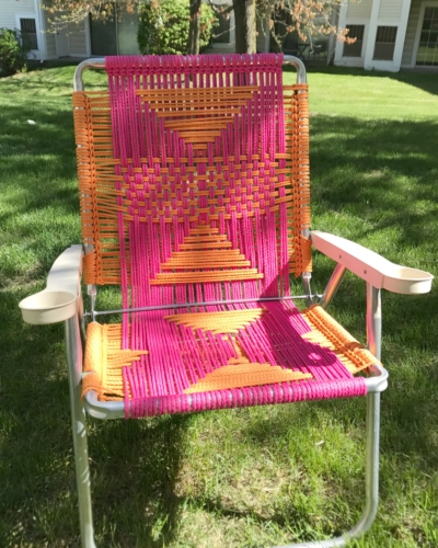 macrame lawn chair - myfrenchtwist.com