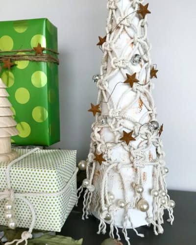 macrame tabletop christmas tree - myfrenchtwist.com