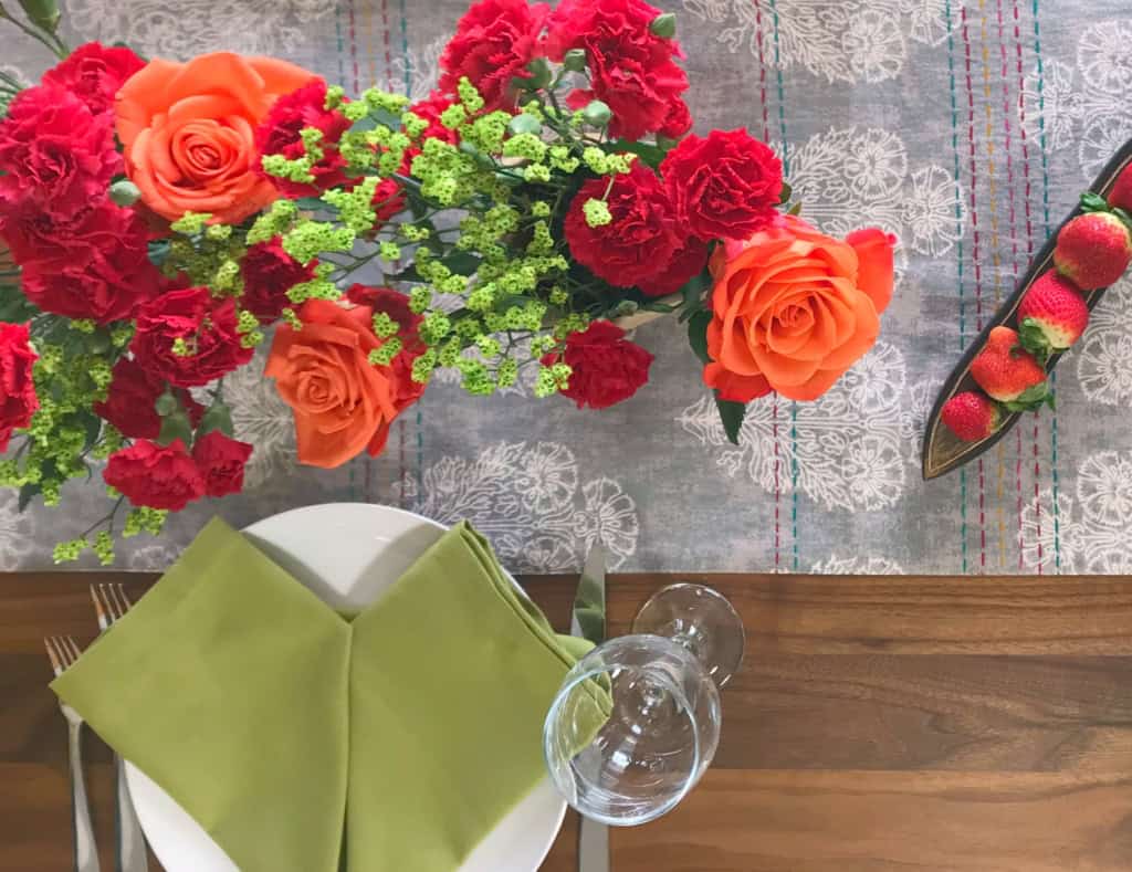 valentine's tablescape