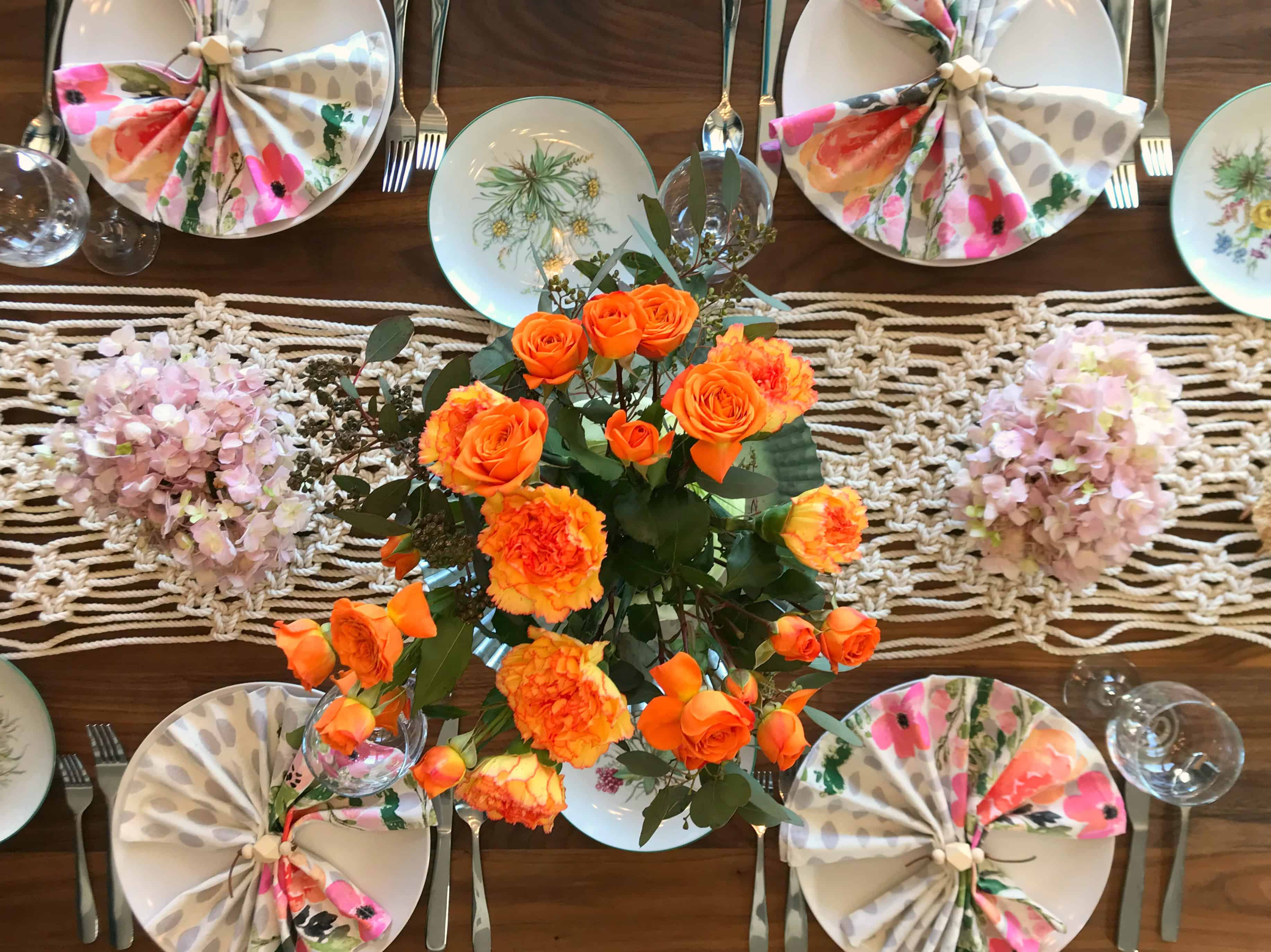spring tablescape