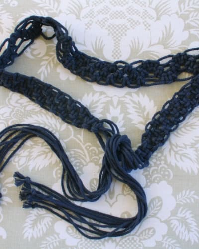 macrame belt