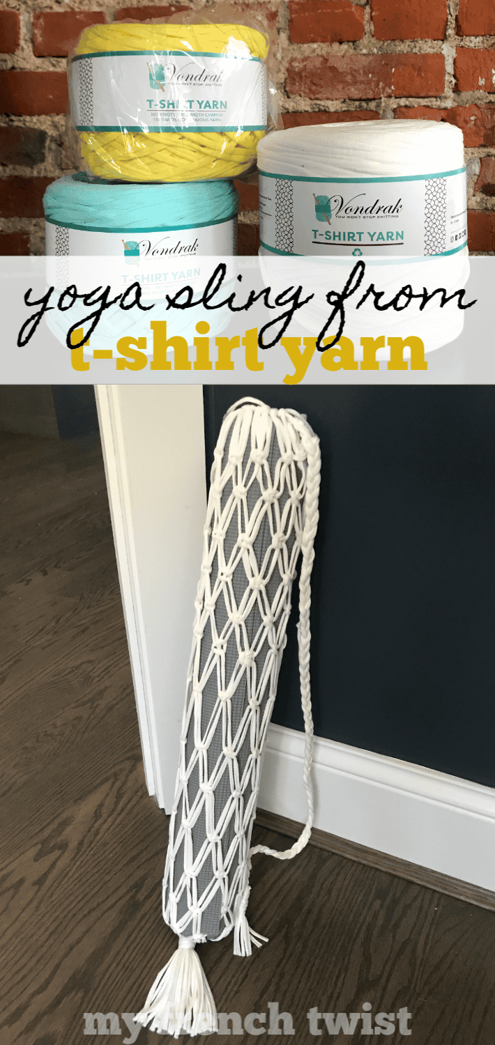 yoga sling from tshirt yarn My French Twist