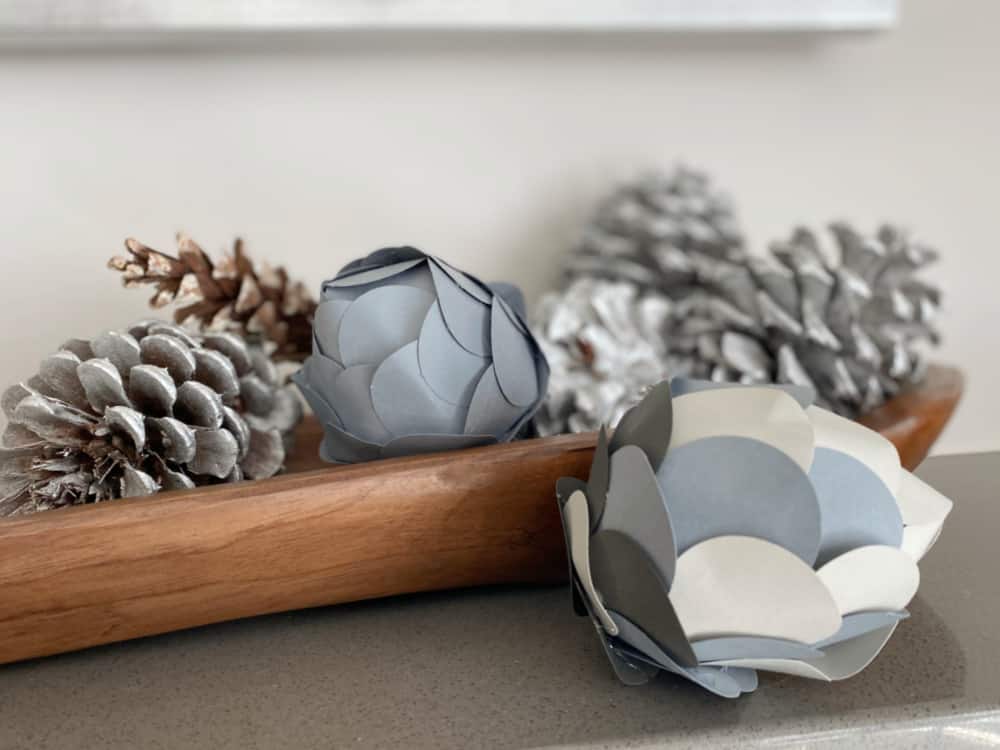 diy paper pinecones - My French Twist