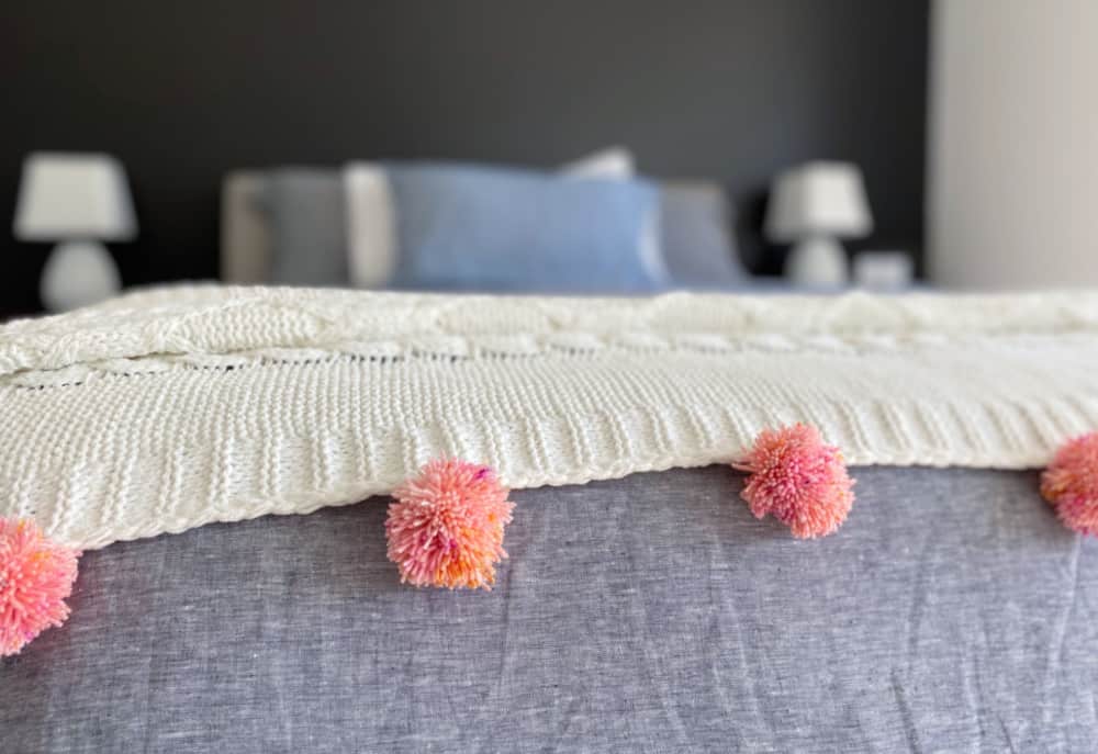 How to Add Pom Poms to A Pillow - The Homes I Have Made