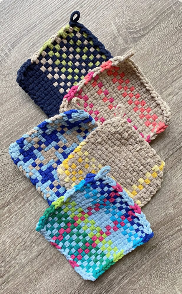 modern diy potholders - My French Twist