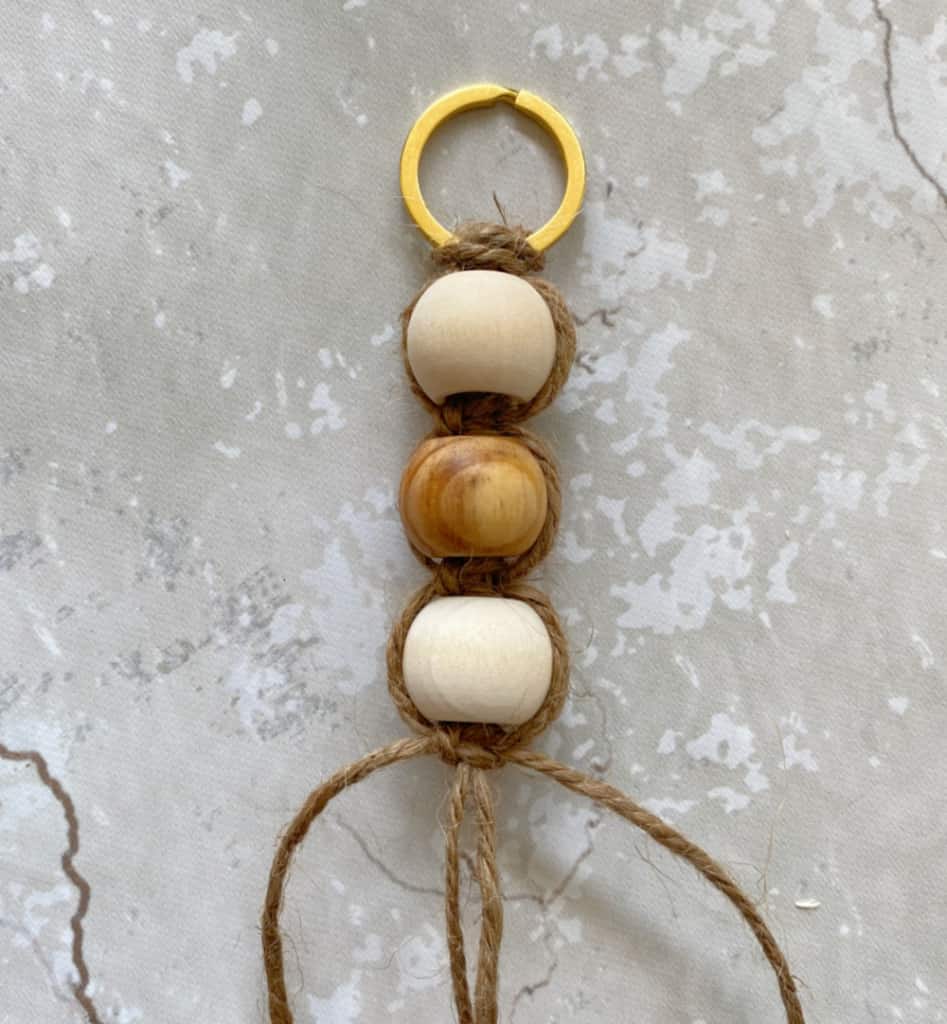 How to Make a Keychain with Natural Wood Beads and a Tassel ⋆ Love Our Real  Life