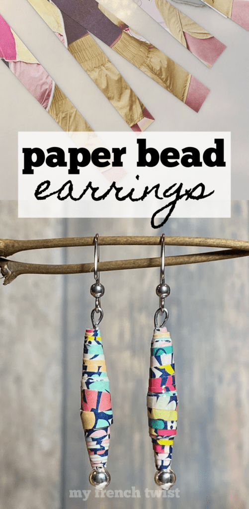 multicolor bead earrings