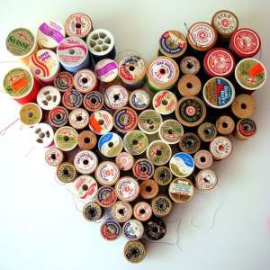 crafts heart spools