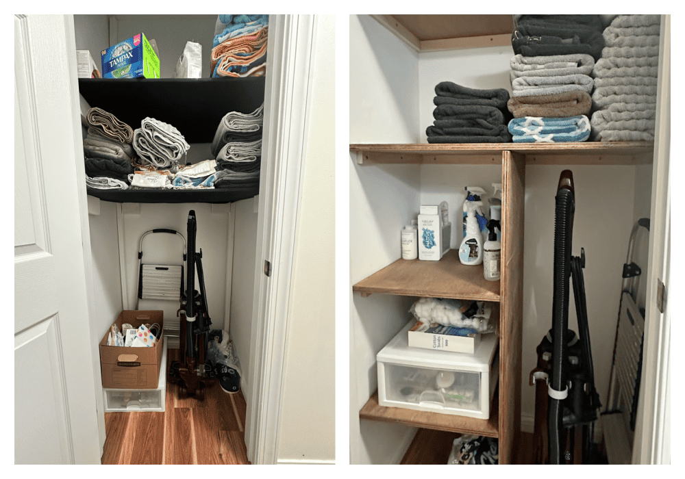 Basic DIY Closet Shelving