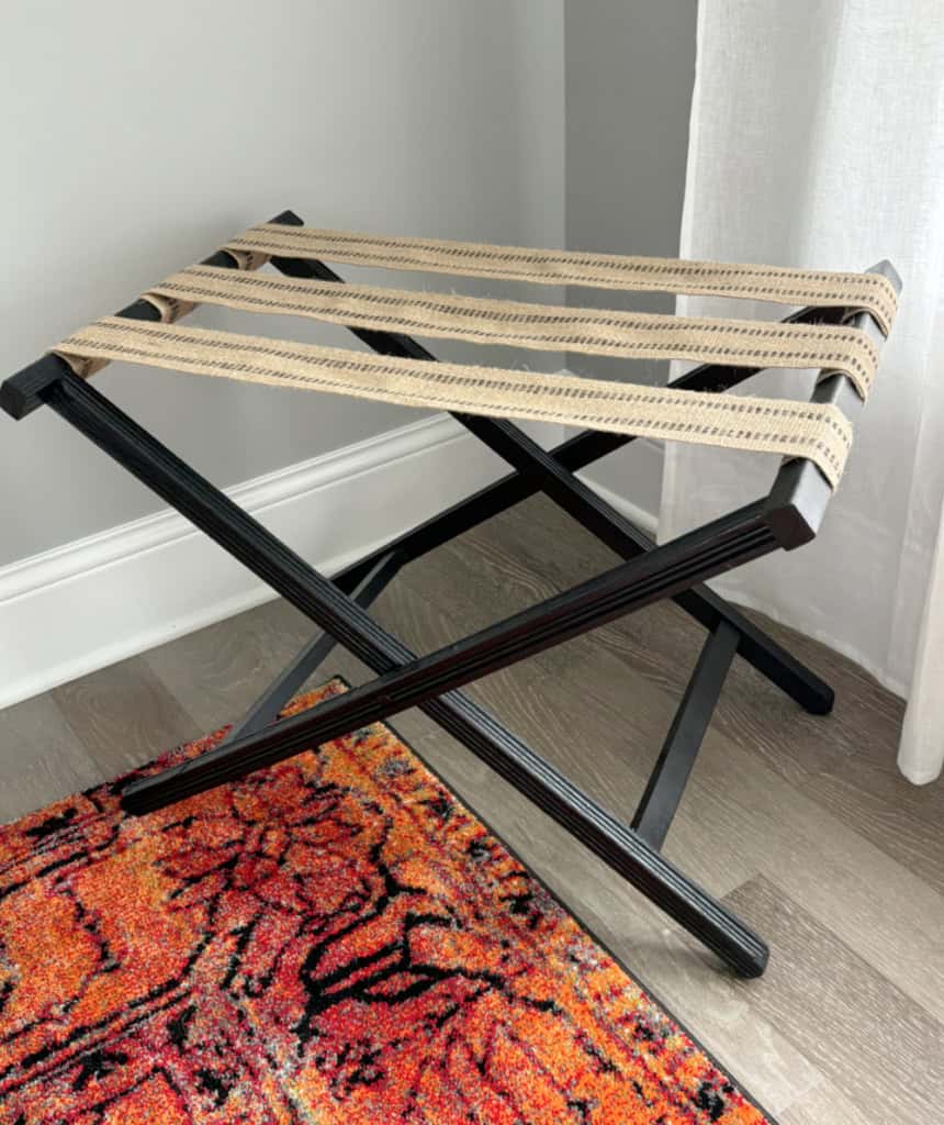 upcycled luggage stand