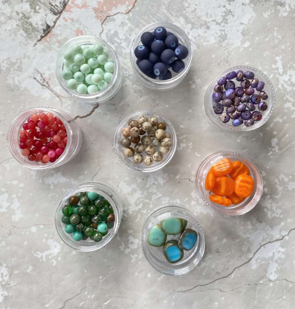 colorful beads